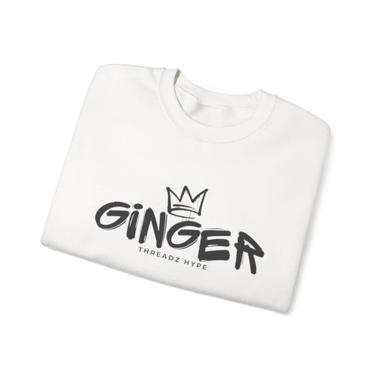 Ginger Crown Crewneck Sweatshirt, Cozy Unisex Sweatshirt, Fall Fashion