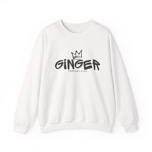 Ginger Crown Crewneck Sweatshirt, Cozy Unisex Sweatshirt, Fall Fashion